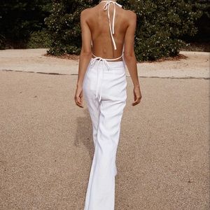 DISSH flare linen pants